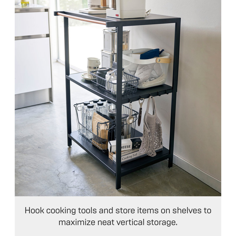 Yamazaki Home 3 Tiered Storage Rack Kitchen Shelf Organizer Short Steel Short Reviews Wayfair